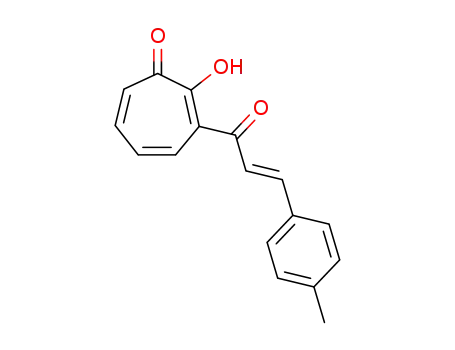 Molecular Structure of 1251910-39-0 (2-hydroxy-3-[3-(4-methylphenyl)acryloyl]-2,4,6-cycloheptatrien-1-one)