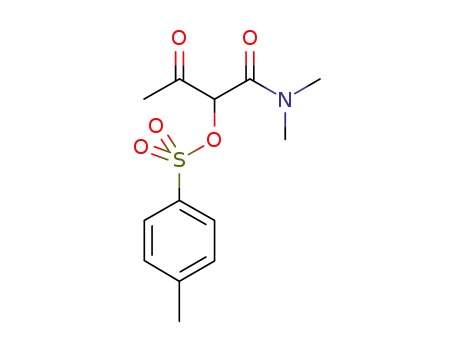 Molecular Structure of 1242025-16-6 (1-(dimethylamino)-1,3-dioxobutan-2-yl 4-methylbenzenesulfonate)