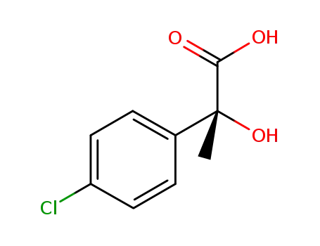 Molecular Structure of 887304-94-1 ((R)-2-HYDROXY-2-METHYL(4-CHLOROBENZENE)ACETIC ACID)