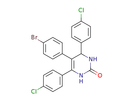 5-(4-bromophenyl)-4,6-bis(4-chlorophenyl)-3,4-dihydropyrimidin-2(1H)-one