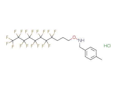 Molecular Structure of 1228693-21-7 (C<sub>19</sub>H<sub>16</sub>F<sub>17</sub>NO*ClH)
