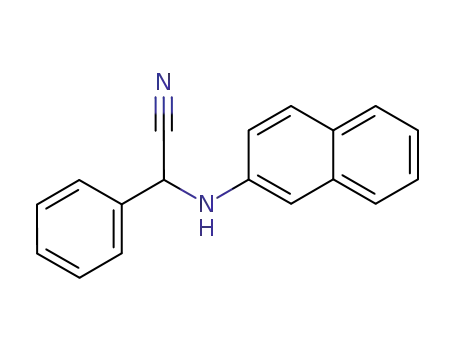 Molecular Structure of 88485-95-4 (Benzeneacetonitrile, a-(2-naphthalenylamino)-)