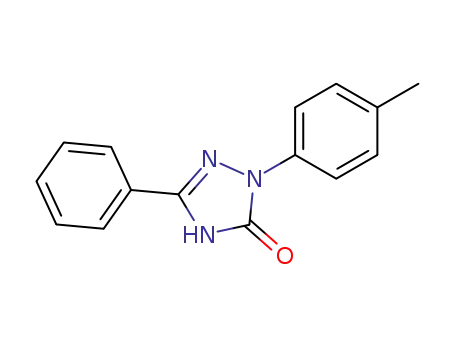 Molecular Structure of 19081-61-9 (1-(4-methylphenyl)-3-phenyl-1,2,4-triazol-5-one)