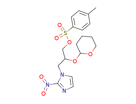 1H-Imidazole-1-propanol,2-nitro-b-[(tetrahydro-2H-pyran-2-yl)oxy]-,1-(4-methylbenzenesulfonate)