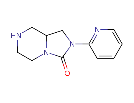 Molecular Structure of 1256815-18-5 (hexahydro-2-(pyridin-2-yl)-imidazo[1,5-a]pyrazin-3(5h)-one)