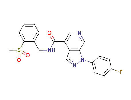 1-(4-fluorophenyl)-1H-pyrazolo[3,4-c]pyridine-4-carboxylic acid 2-methanesulfonyl-benzylamide