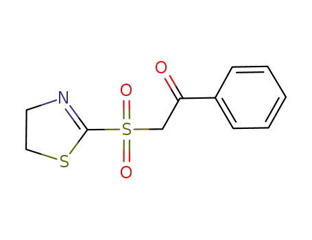2-(4,5-dihydrothiazol-2-ylsulfonyl)-1-phenylethanone