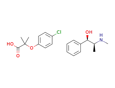 Molecular Structure of 1234188-42-1 (ephedrinium clofibrate)
