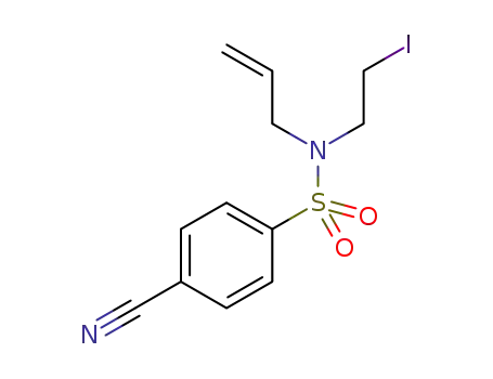 N-allyl-N-(2-iodoethyl)-4-cyanobenzenesulfonamide