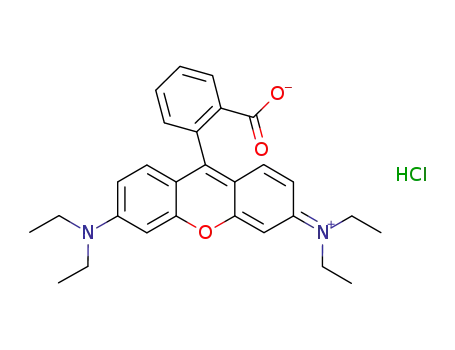 Molecular Structure of 1118426-88-2 (rhodamine B hydrochloride)