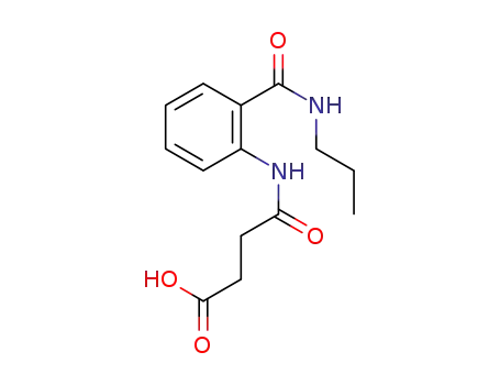 Molecular Structure of 815654-41-2 (4-oxo-4-{{2-[(propylamino)carbonyl]phenyl}amino}butanoic acid)