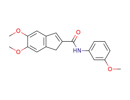 Molecular Structure of 1300115-82-5 (5,6-dimethoxy-1H-indene-2-carboxylic acid (3-methoxyphenyl)amide)