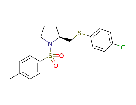 (2S)-2-(4-chlorophenylthiomethyl)-N-tosylpyrrolidine