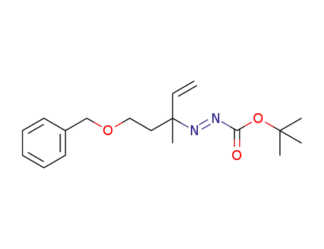 (E)-(tert-butyl) 2-(5-(benzyloxy)-3-methylpent-1-en-3-yl)diazenecarboxylate