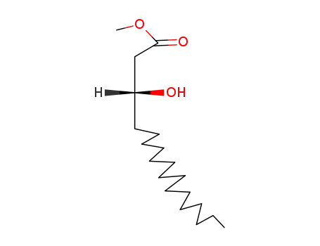 Molecular Structure of 14531-40-9 (METHYL 3-HYDROXYOCTADECANOATE)