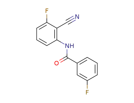 Molecular Structure of 1153761-87-5 (N-(2-cyano-3-fluorophenyl)-3-fluorobenzamide)