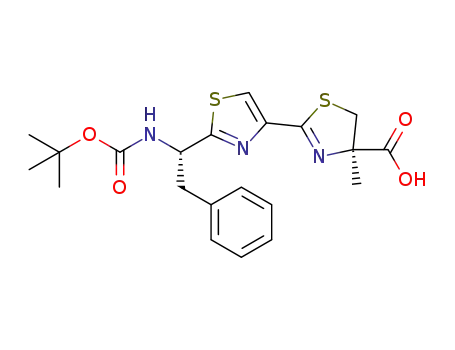 (R)-2-[2-[(S)-1-(tert-butoxycarbonylamino)-2-phenylethyl]thiazol-4-yl]-4-methyl-4,5-dihydrothiazole-4-carboxylic acid