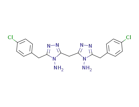 3-{[4-amino-5-(4-chlorobenzyl)-4H-1,2,4-triazol-3-yl]methyl}-5-(4-chlorobenzyl)-4H-1,2,4-triazol-4-amine