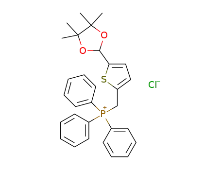 triphenyl-[5-(4,4,5,5-tetra-methyl[1,3]dioxolan-2-yl)thiophen-2-yl-methyl]phosphanechloride