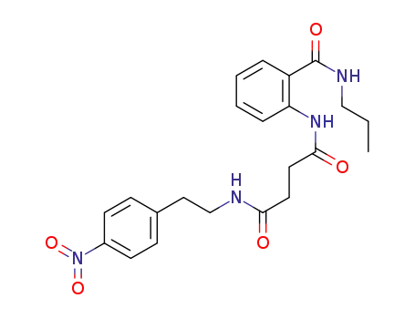 Molecular Structure of 1263363-74-1 (N<sub>1</sub>-[2-(4-nitrophenyl)ethyl]-N<sub>4</sub>-{2-[(propylamino)carbonyl]phenyl}butanediamide)
