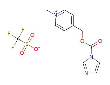 4-(((1H-imidazole-1-carbonyl)oxy)methyl)-1-methylpyridin-1-ium trifluoromethanesulfonate