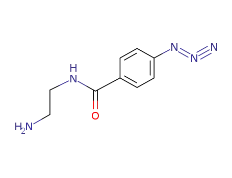 Molecular Structure of 81416-99-1 (N-(2-aminoethyl)-4-azidobenzamide)
