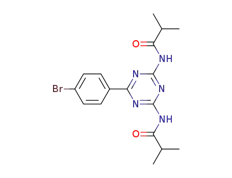 N,N'-(6-(4-bromophenyl)-1,3,5-triazine-2,4-diyl)bis(2-methylpropanamide)