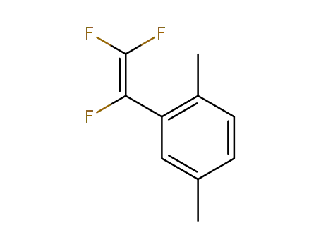 Molecular Structure of 1361925-73-6 (1,4-dimethyl-2-(1,2,2-trifluorovinyl)benzene)