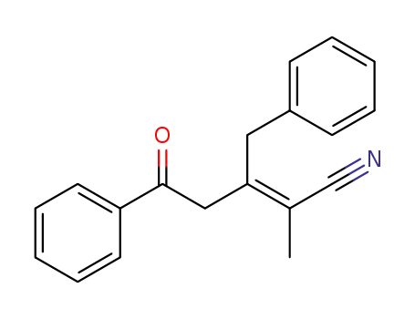 (E)-3-benzyl-2-methyl-5-oxo-5-phenylpent-2-enenitrile