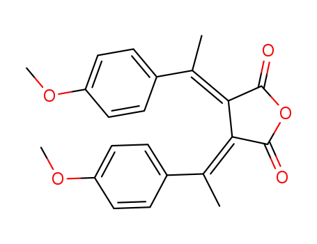 (E,E)-2,3-bis-(4-methoxy-α-phenylethylidene)succinic anhydride