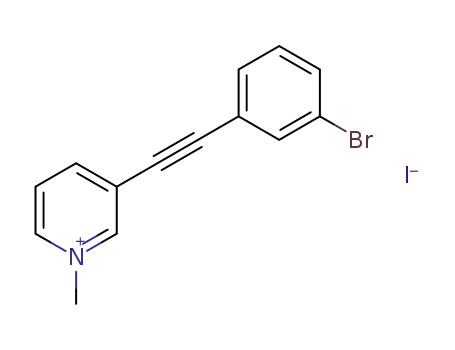 1-methyl-3-(m-bromophenylethynyl)pyridinium iodide