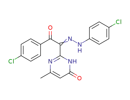 2-[N-(4-chlorophenyl)-2-oxo-2-(4-chlorophenyl)-ethanehydrazonoyl]-6-methyl-4(3H)-pyrimidinone
