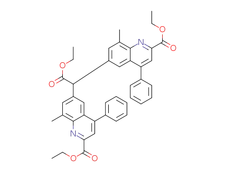 diethyl 6,6'-(2-ethoxy-2-oxoethane-1,1-diyl)bis(8-methyl-4-phenylquinoline-2-carboxylate)