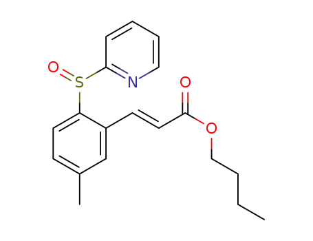 (E)-butyl 3-(5-methyl-2-(pyridin-2-ylsulfinyl)phenyl)acrylate