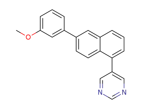 5-[6-(3-methoxyphenyl)-1-naphthyl]pyrimidine