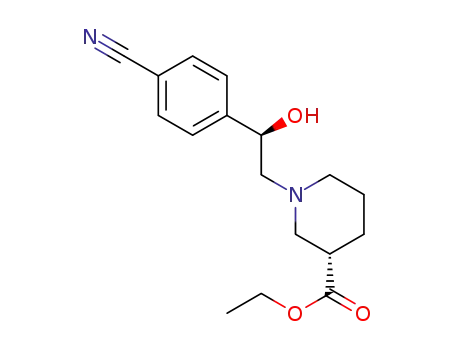 ethyl (3S)-1-[(2R)-2-(4-cyanophenyl)-2-hydroxyethyl]piperidine-3-carboxylate