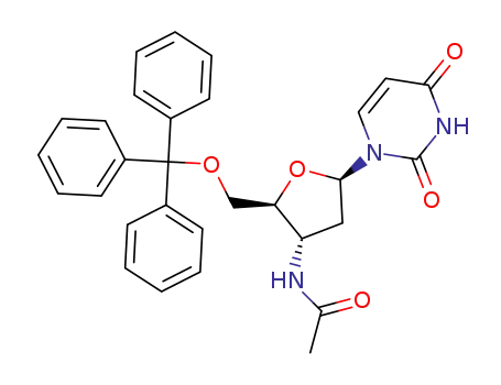 3'-acetylamino-5'-O-trityl-2',3'-dideoxyuridine