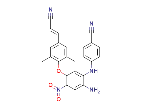 (E)-N<sub>1</sub>-(4'-cyanophenyl)-5-(4''-cyanovinyl-2'',6''-dimethyl)phenoxybenzene-4-nitro-1,2-diamine