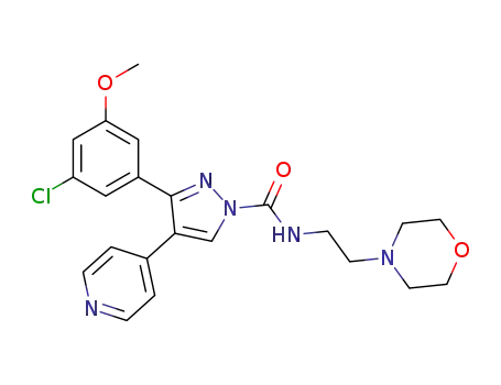 3-(3-chloro-5-methoxyphenyl)-N-(2-morpholinoethyl)-4-(pyridin-4-yl)-1H-pyrazole-1-carboxamide