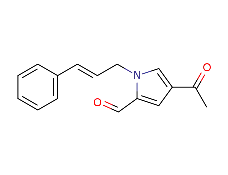 4-acetyl-1-[(E)-cinnamyl]pyrrole-2-carbaldehyde