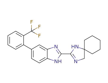 2-(1,3-diazaspiro[4.5]-dec-2-en-2-yl)-5-(2-(trifluoromethyl)phenyl)-1H-benzimidazole