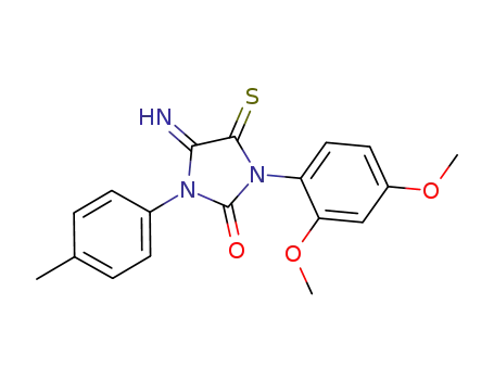 1-(2,4-dimethoxyphenyl)-4-imino-5-thioxo-3-p-tolylimidazolidin-2-one