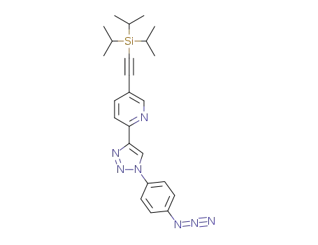 2-(1-(4-azidophenyl)-1H-1,2,3-triazol-4-yl)-5-((triisopropylsilyl)ethynyl)pyridine