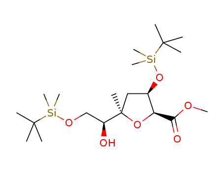 (2S,3R,5R)-methyl 3-[(tert-butyldimethylsilyl)oxy]-5-{(S)-2-[(tert-butyldimethylsilyl)oxy]-1-hydroxyethyl}-5-methyltetrahydrofuran-2-carboxylate
