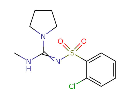 N-[(2-chlorobenzene)sulfonyl]-N'-methylpyrrolidine-1-carboximidamide