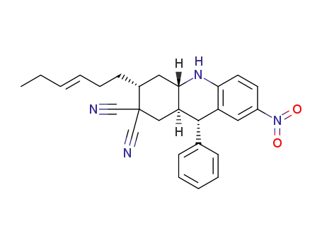 (3R,4aS,9S,9aR)-3-((E)-hex-3-enyl)-7-nitro-9-phenyl-1,2,3,4,4a,9,9a,10-octahydroacridine-2,2(1H)-dicarbonitrile