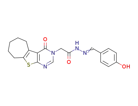N'-[(4-hydroxyphenyl)methylene]-(4-oxo-5,6,7,8-tetrahydro-benzo[4,5]thieno[2,3-d]pyrimidin-3(4H)-yl)acetohydrazone