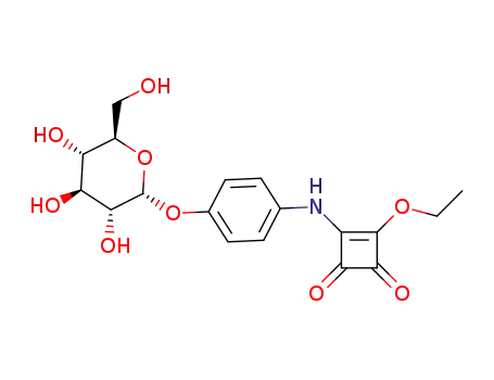 p-[N-(4-ethoxy-2,3-dioxocyclobut-1-enyl)amino]phenyl α-D-glucopyranoside
