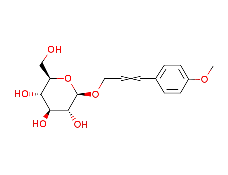 Molecular Structure of 19764-36-4 (3-(4-Methoxyphenyl)-2-propenyl β-D-glucopyranoside)
