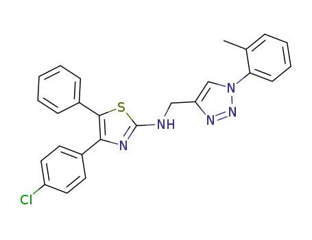 [4-(4-chlorophenyl)-5-phenylthiazol-2-yl](1-o-tolyl-1H-[1,2,3]triazol-4-yl)methylamine